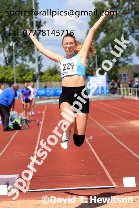 Womens Under-20s long jump, 2024 Northern Senior and Under-20s Track and Field Champs, Middlesbrough.  Photo: David T. Hewitson/Sports for All Pics